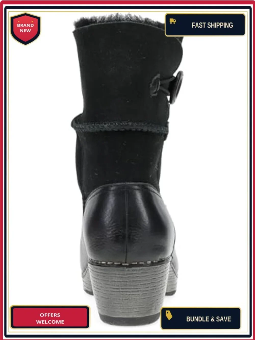 Dansko Lilith Women's Ankle Bootie with Shearling, Leather, Water Resistant